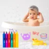 6 colors Set Washable Bath Crayons Coloful Drawing in the Tub Easy Clean Pens for Kids Colorful for Fun Art Toy Supply 2