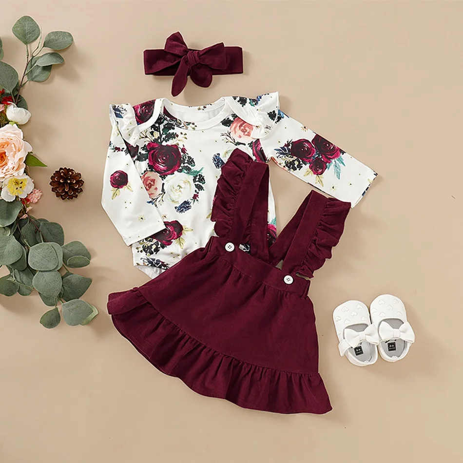 newborn burgundy dress newborn red velvet dress Valentina Bebes Baby Girls Wine Red Velvet Lace  Dress & Pants KAX189