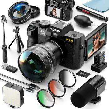 NBD 4K Digital Camera for Photography 48MP Vlogging Camera with Microphone WiFi 3-Color Filter, 16X Digital Zoom Camera 1