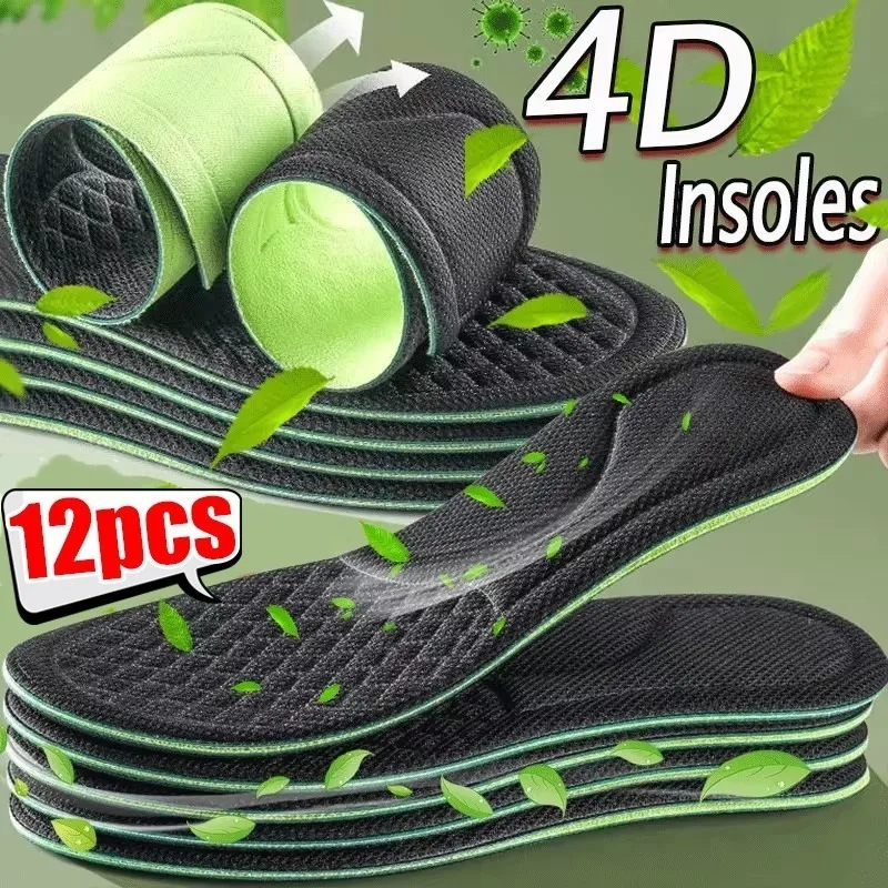 Shoe Insoles Orthopedic Insoles 12/2pcs Unisex Memory Foam Orthopedic Insoles Deodorizing