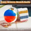 20" 4pcs Beach Balls Large Rainbow Beach Ball Inflatable Swimming Pool Water Games Toys for Kids Summer Beach Party Fun Gifts 4
