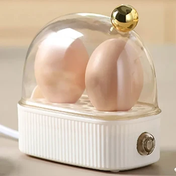 220V Portable Multifunctional Egg Cooker Auto Power Off Double Egg Cooker Multifunctional Mini Kitchen Utensils For Breakfast 1