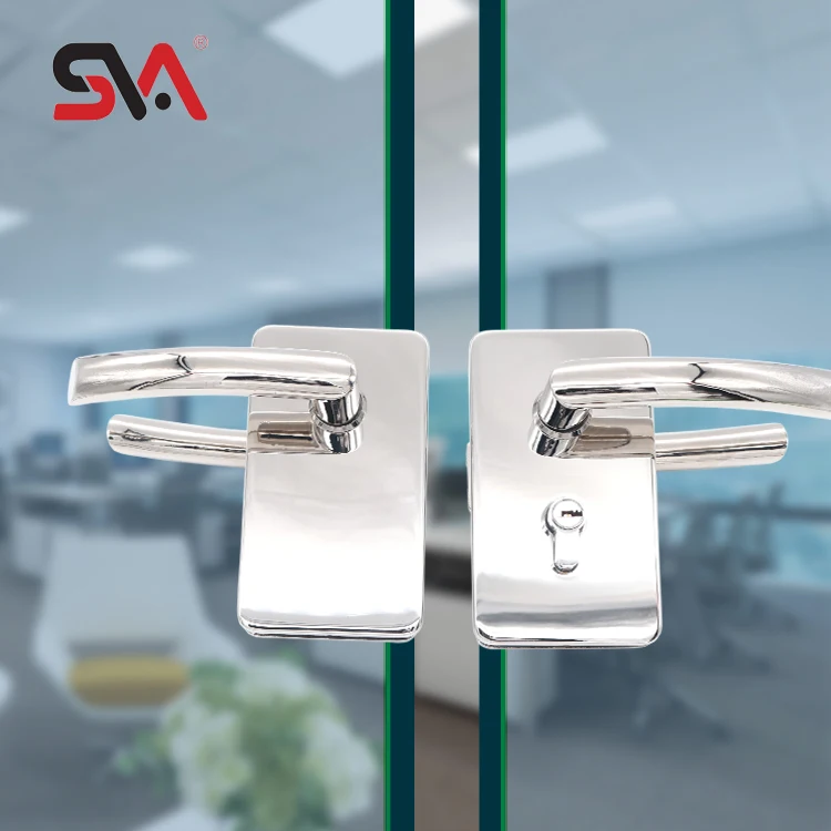 

Professional Manufacturer Central Locking System Stainless Steel Sliding Glass Door Handles with Lock Interior Doors