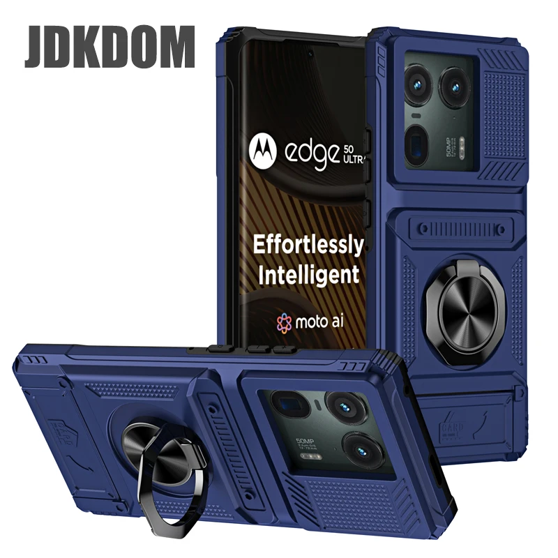 JDKDOM Magnetic Card Holder Case with Slot
