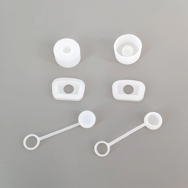 

2 Set Cup Straw Cover Leak Stopper Spill Protector Dust-proof Transparent Car Tumbler Straw Tip Plug Topper Cover