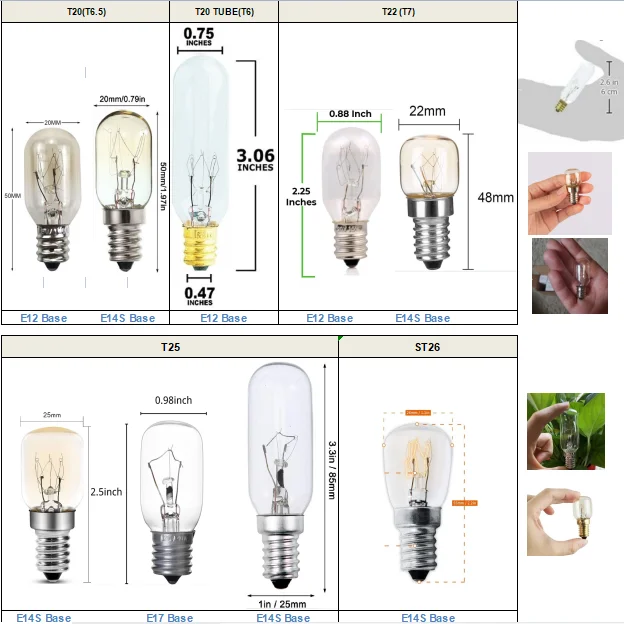 Ampoule LED E14 2W T25 Edison Vis Veilleuse 6000K Lumière du Jour 3000K  Lampe Blanche Chaude 25W oh Plafonnier Gérwith Lumières 5Pcs - AliExpress