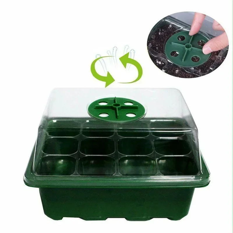 Seed Starter Tray with Lid - Gardening Germination Kit
