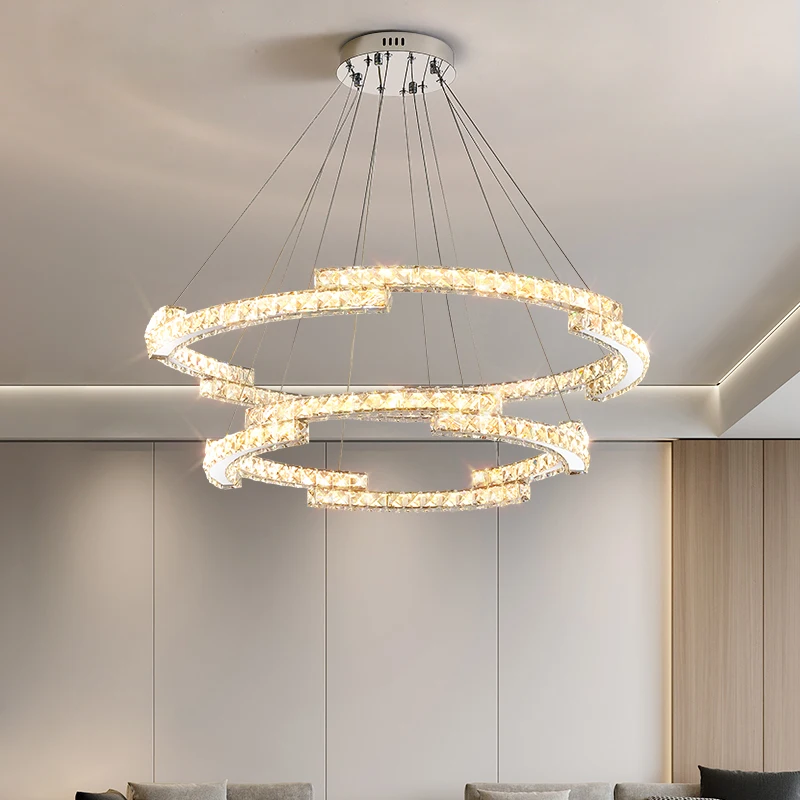 

Modern Led Crystal Chandelier Lights Lamp For Living Room Cristal Lustre Chandeliers Lighting Pendant Hanging Ceiling Fixtures