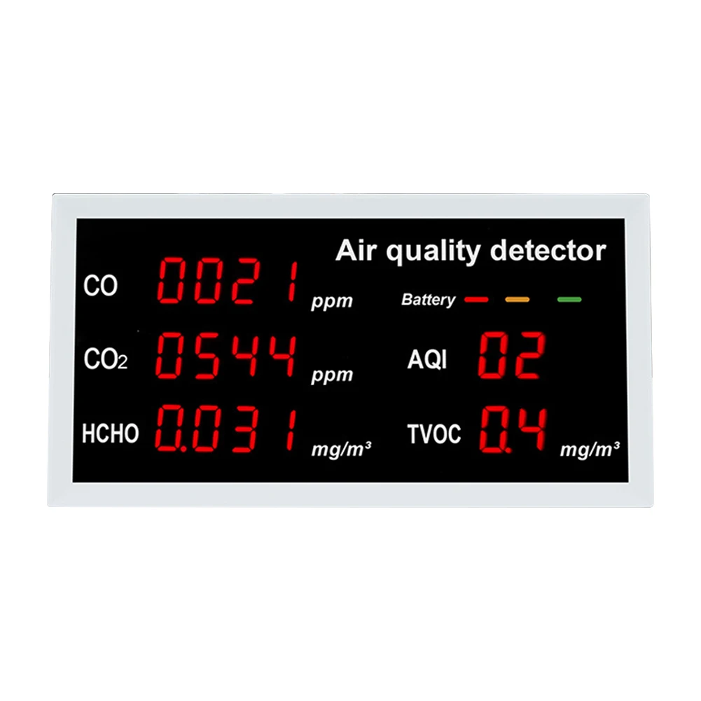   , 5  1 ̻ȭź , LED ÷, CO, CO2, HCHO, AQI, TVOC ׽Ʈ,  б 繫