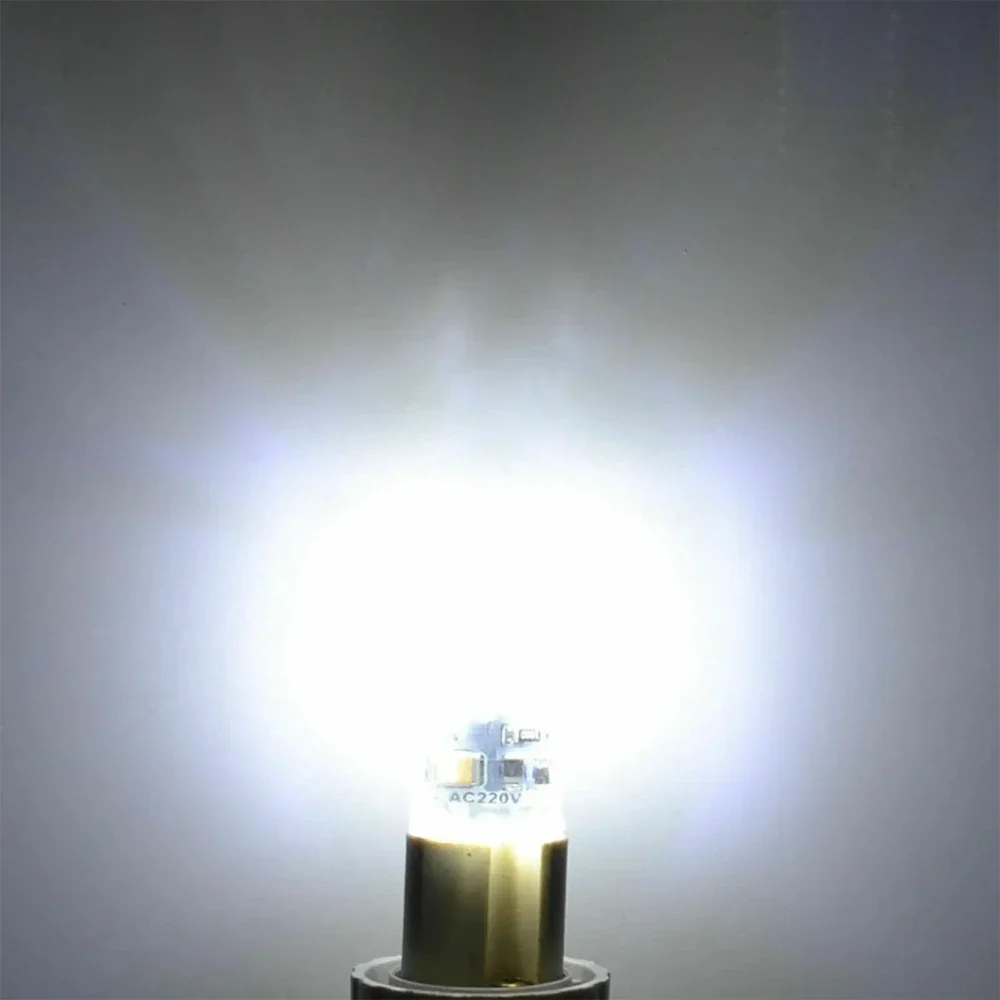 미니 G4 LED 전구, 절약 실리콘 램프, 360 빔 각도, 할로겐 조명, 스포트라이트 샹들리에 교체, 2W, 24led, 12V, AC220V, 3014SMD, 10 개