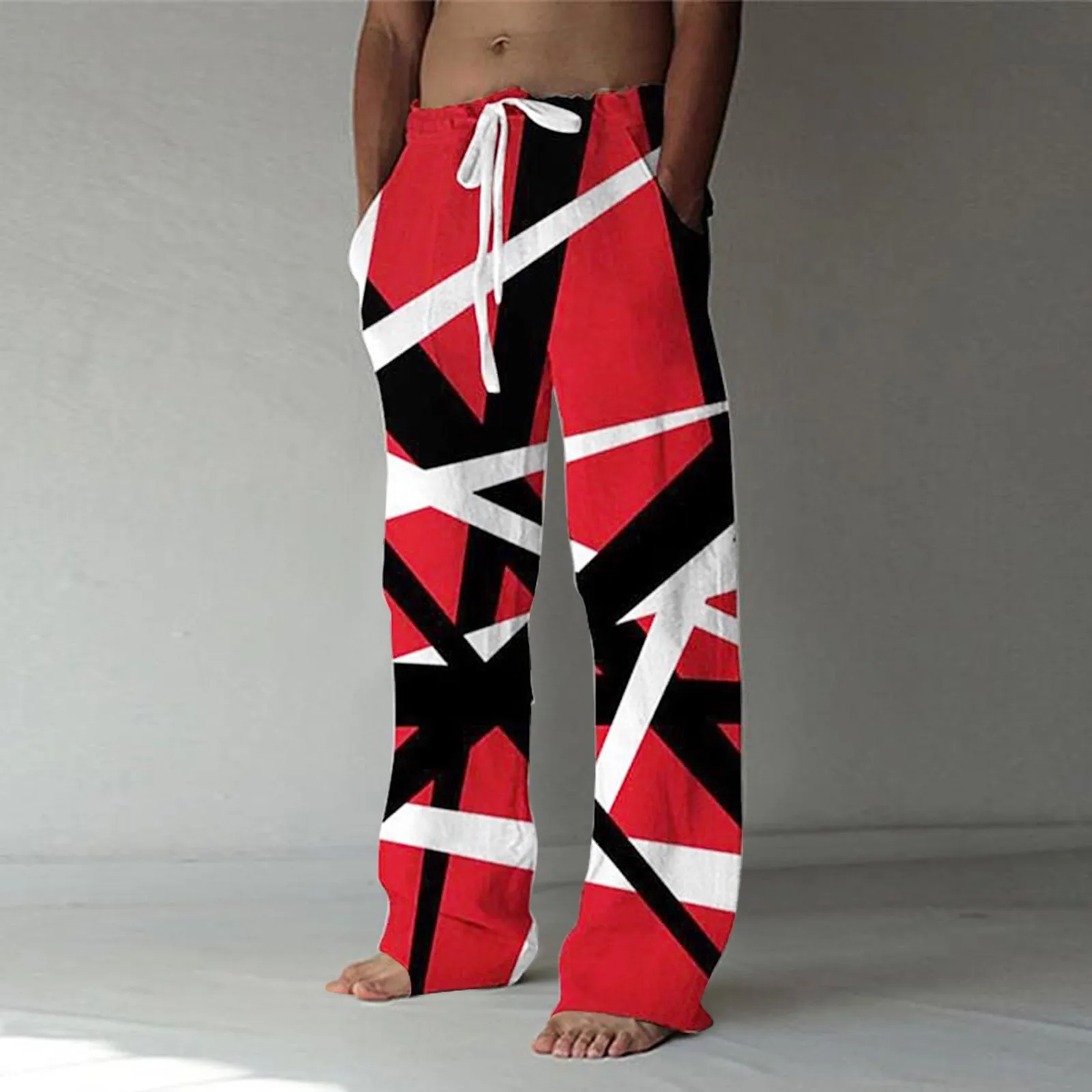 Description Picture 2 of itemSummer Loose Pants Men's Fashionable Breathable Hip-hop Pants New Straight Wide Leg Pants Men's Loose Street Casual Pants