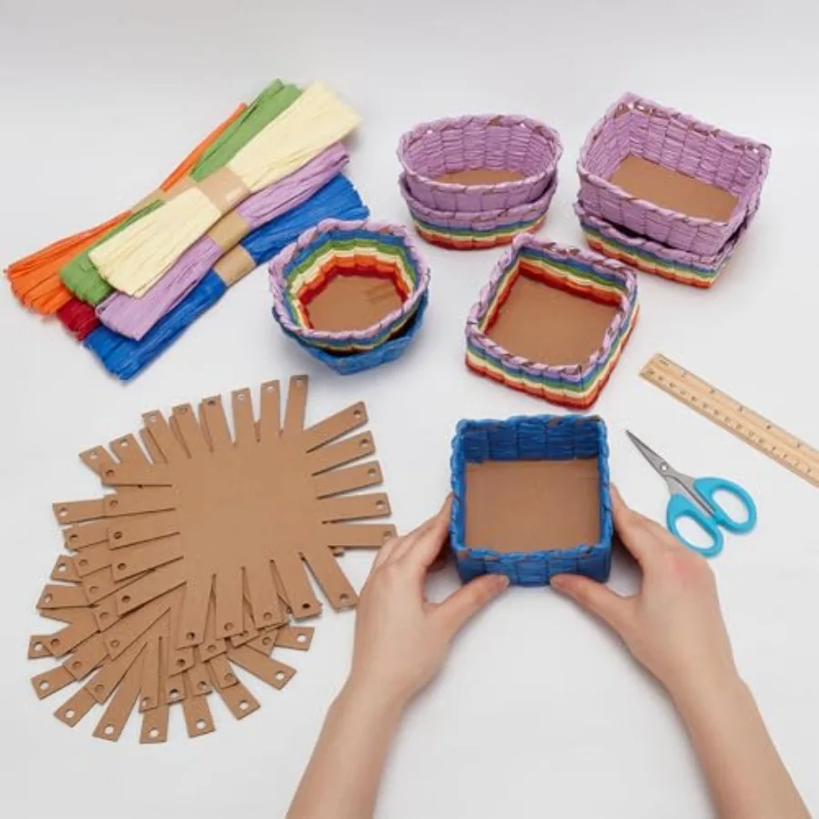 Raffia Basket Weaving Kit Set 6