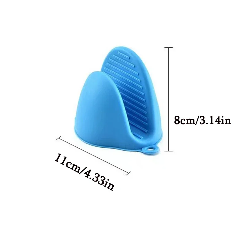 Silicone Oven Mitts Kitchen Gloves Silicone Oven Gloves Cotton Pot Holders 1PC Thick Silicone Oven Gloves Heat Resistant Anti-Scald Gloves for Cooking Pinch Grips Pot Holder