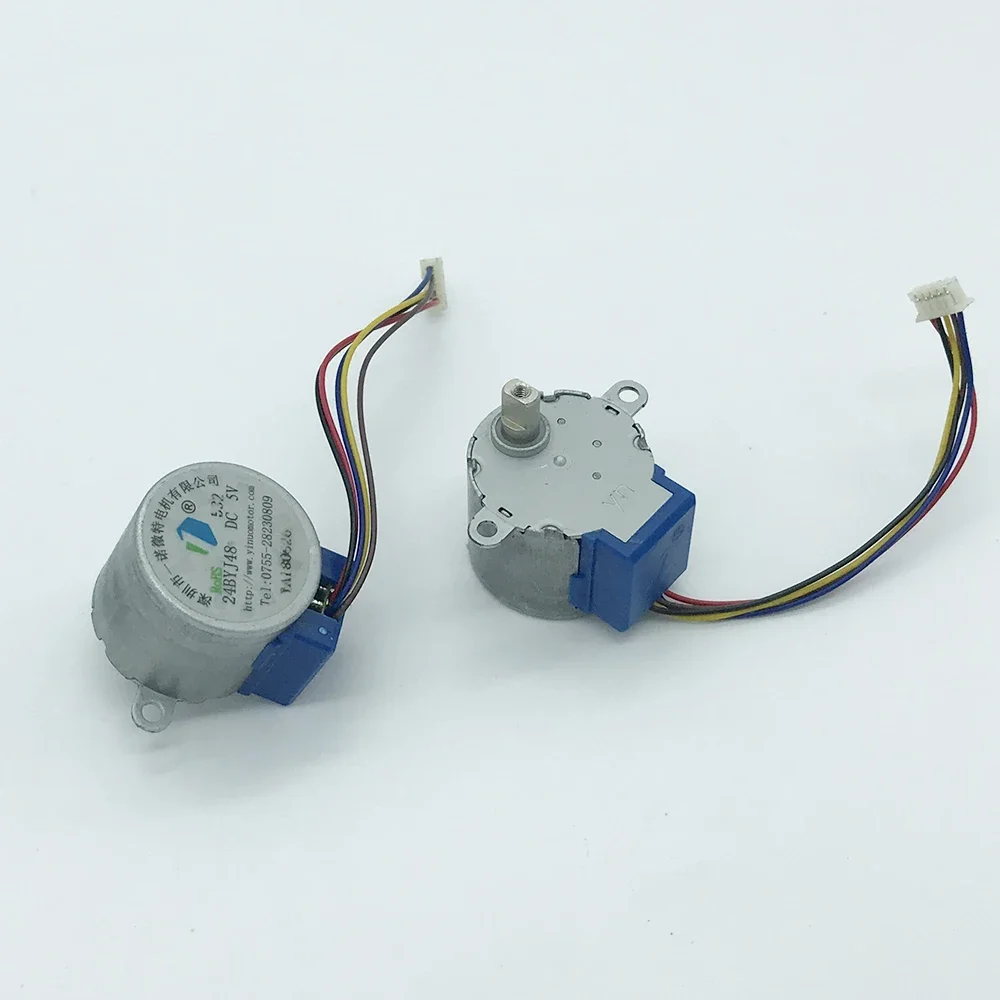 24BYJ Mini 24mm Stepper Motor DC 5V 4-phase 5-wire Stepper Motor Long Shaft Small Deceleration Gearbox with Wire stepper motor