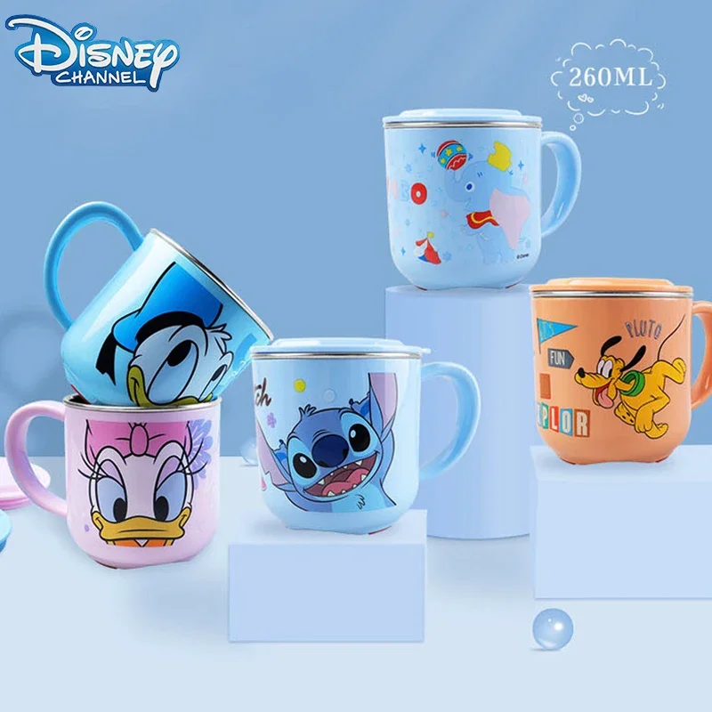 Disney Stitch Stainless Steel Water Cups Mickey Mouse Milk Cup Cute Daisy Cup Donald Duck Furniture Party Gifts New