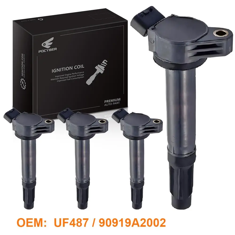 

4 Pcs Ignition Coils Pack for 2005-2024 Lexus ES300h NX300h IS250 Toyota Avalon Camry RAV4 Replace OE# UF487 90919-02251