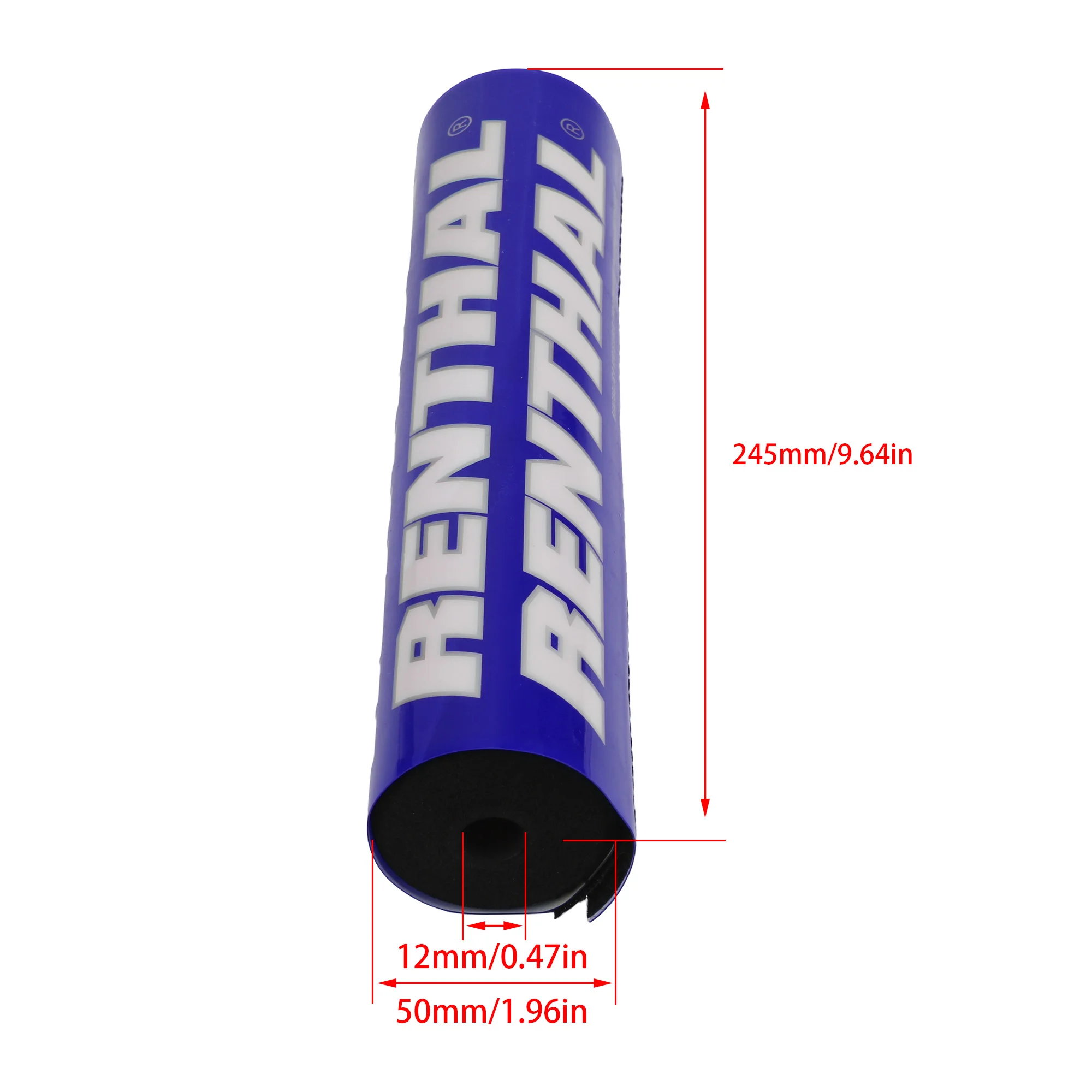Motorcycle Chest Pad 25cm Round Crossbar Foam for Renthal Handlebar SXF EXC CRF YZ YZF KX KXF KLX WR WRF