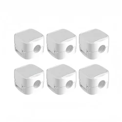 6PCS Magnetic Cable Clips - Adjustable Wire Management and Organizer (WHITE)