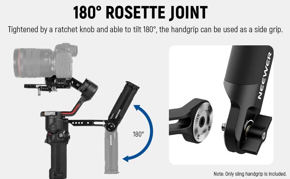 NEEWER Adjustable Sling Handle Grip Compatible with DJI Ronin RS4 RS3 Mini RS 3
