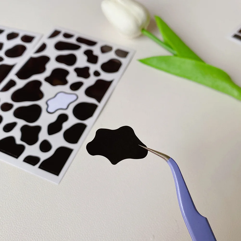 

20 Sheets Cow Print Sticker Cow Spots Pattern Decal DIY Scrapbooking Stickers