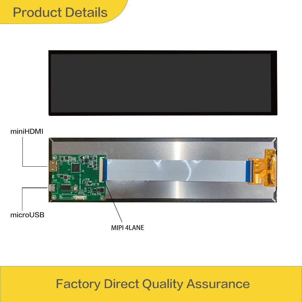 LESOWN LCD 모듈 패널 8.8 인치 LCD MIPI 480x1920 IPS 600Nits HDMI 긴 스트립 얇은 스크린 디스플레이(라스베리 파이 프린터용)