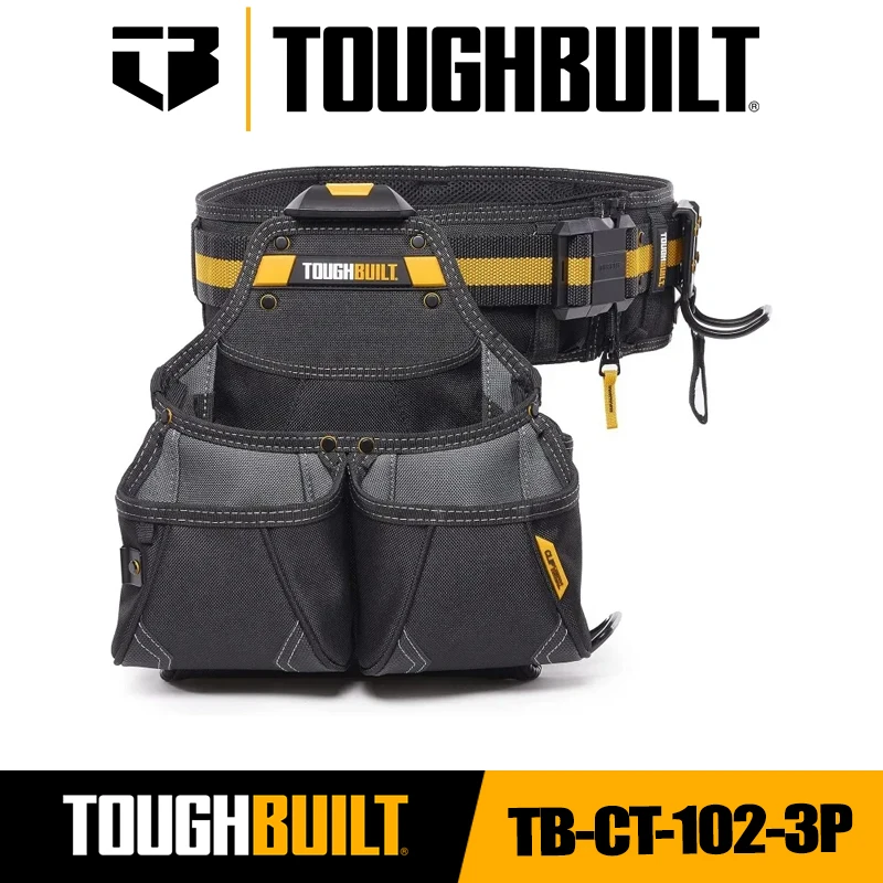 ToughBuilt TB-CT-102-3P 3PC Pro Framer Tool Belt Set Tools TOUGHBUILT Packaging Bag