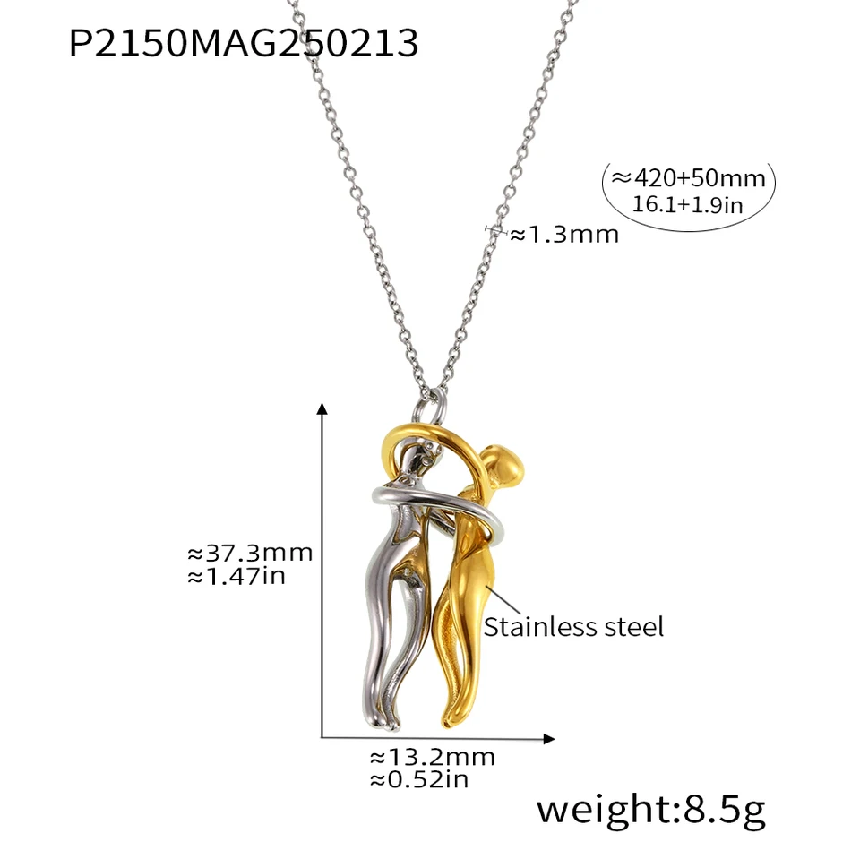VELVORA Collana Cuore Unisex In Acciaio Inossidabile Con Zirconia - Minimal