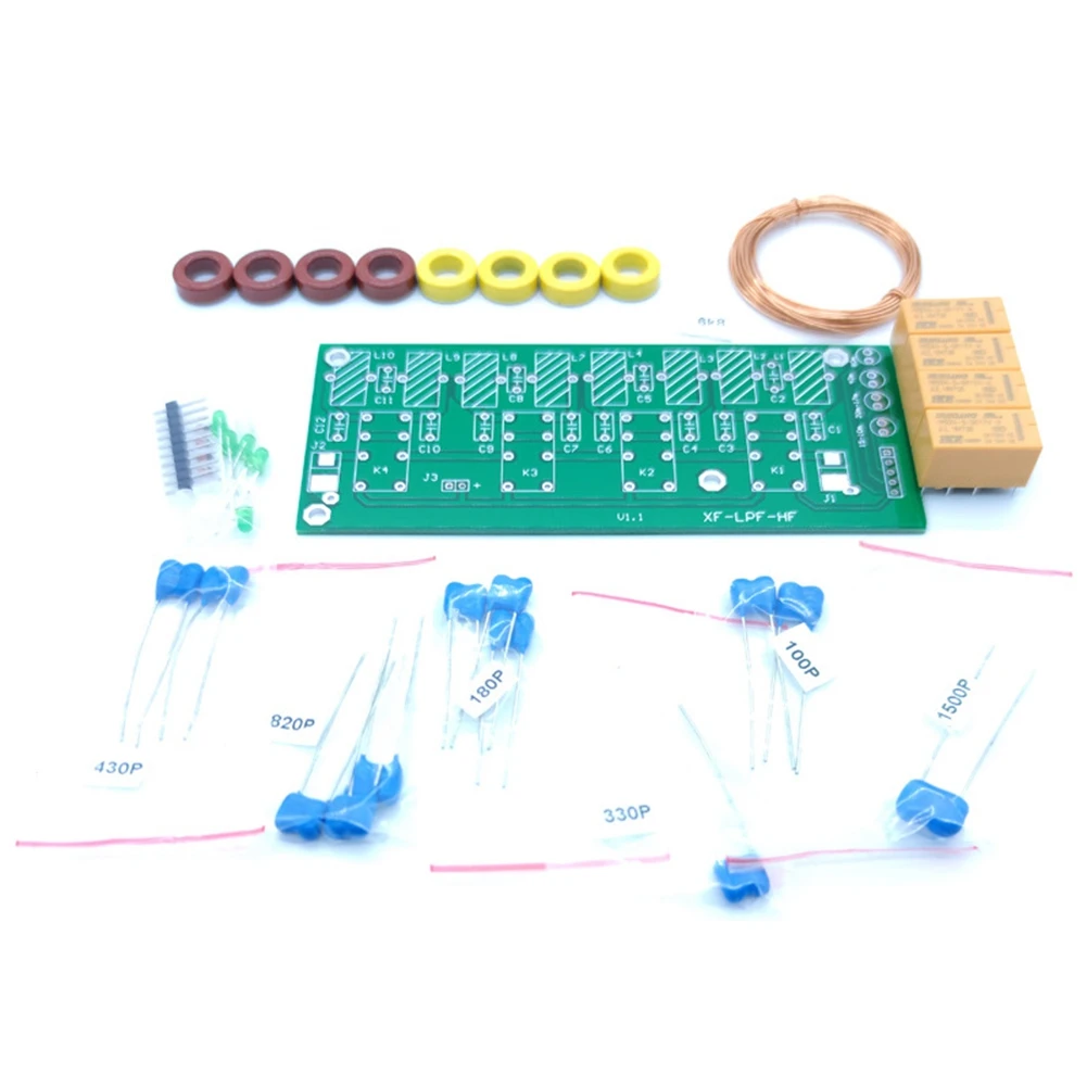 

XF-LPF-HF Filter 12V 100W HF Low Pass LPF Unit 3.5Mhz-30Mhz DIY Kits