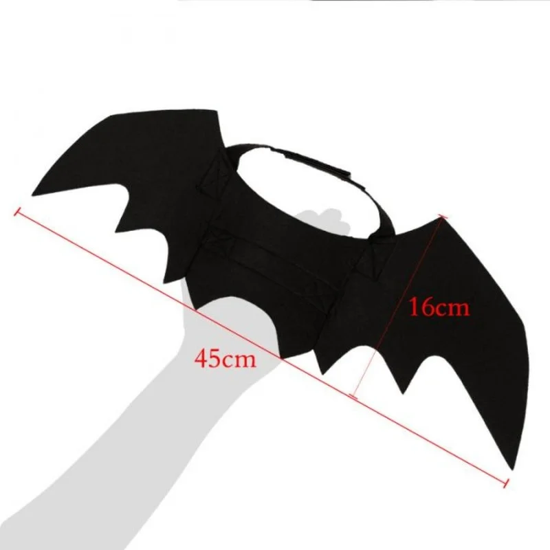 Alas De Murciélago Para Mascotas - Disfraz De Fieltro Para Gatos O Perros Pequeños, Ideal Para Halloween O Fiestas