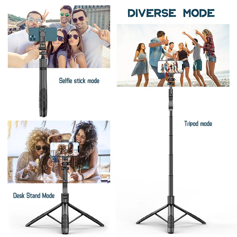 Bluetooth Selfie Stick Tripod Gimbal Stabilizer Camera Tripod with Remote Control Selfie Stick for Cellphone
