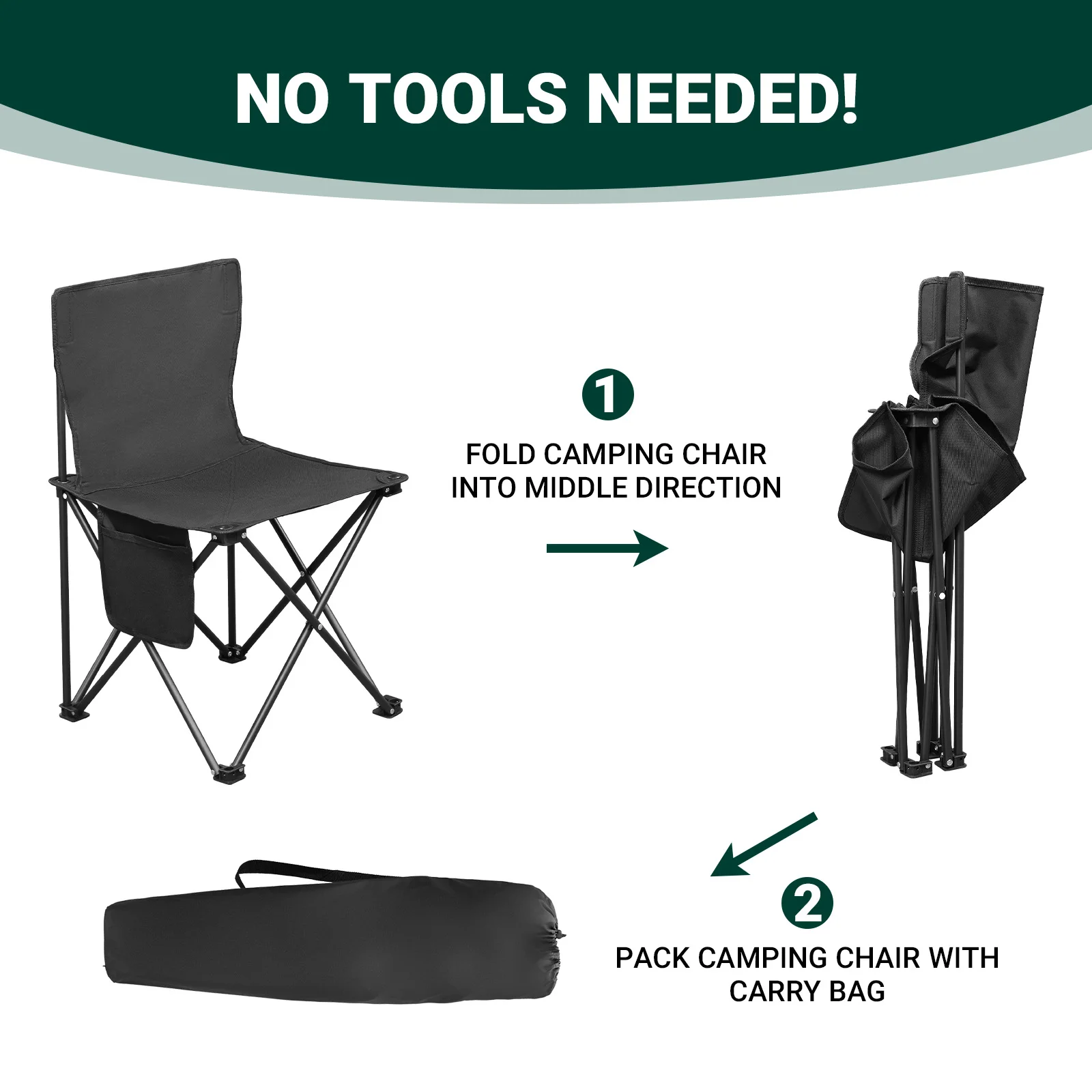 Portable Camping Chair Set 4