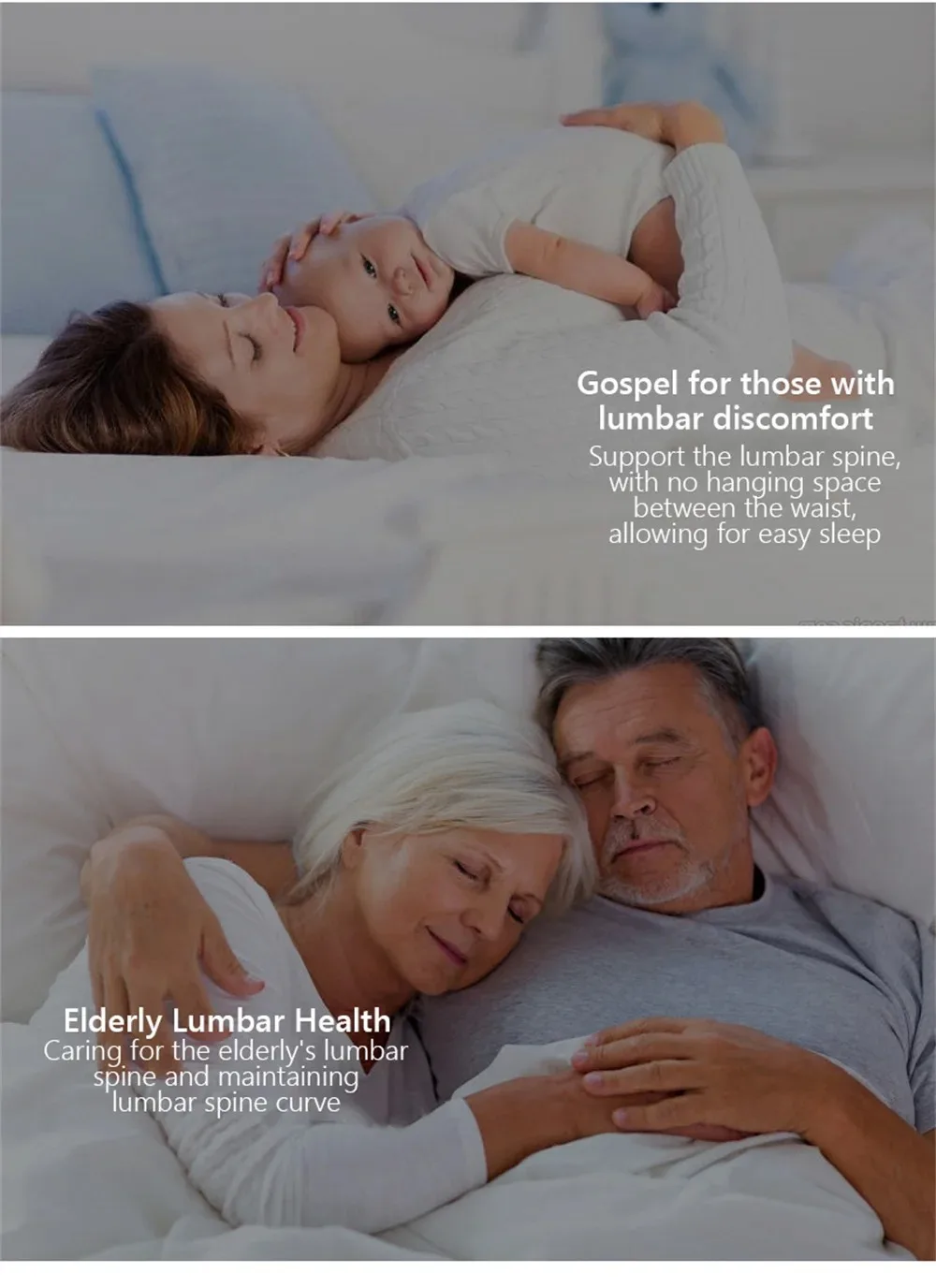 Memory Foam Lumbar Pillow - Ergonomic Car Seat Cushion for Posture Support Comfort