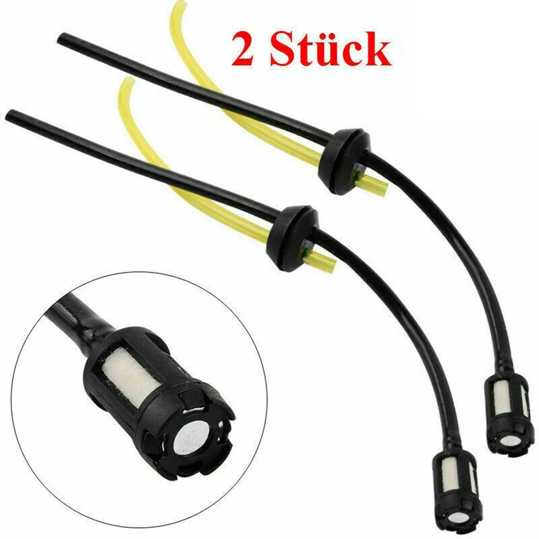 

2 Sets Fuel Filter Fuel Hose Seal Priming Bulbs For Brushcutter Hedge Trimmer Gardening Lawn Mower Accessories