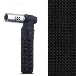 Premium Windproof Butane Jet Gas Lighter - Ideal for Kitchen, Barbecue, and Outdoor Use (Silvery)