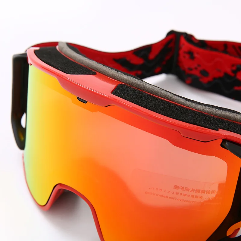 JSJM New Ski Goggles Men Women Double Layer Anti-Fog Big Ski Glasses Winter Outdoor Windproof Protection Ski Goggles Snowboard 3