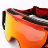JSJM New Ski Goggles Men Women Double Layer Anti-Fog Big Ski Glasses Winter Outdoor Windproof Protection Ski Goggles Snowboard 3