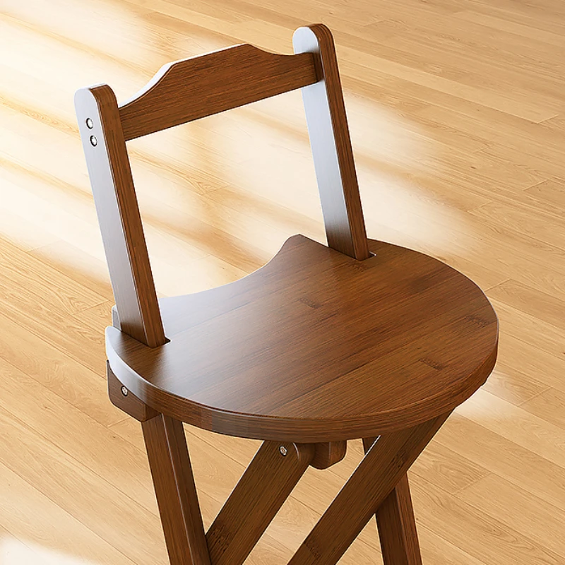 Design Minimalist Bar Chairs Solid Wood Midcentury Ancient Ultralight Folding Waiting