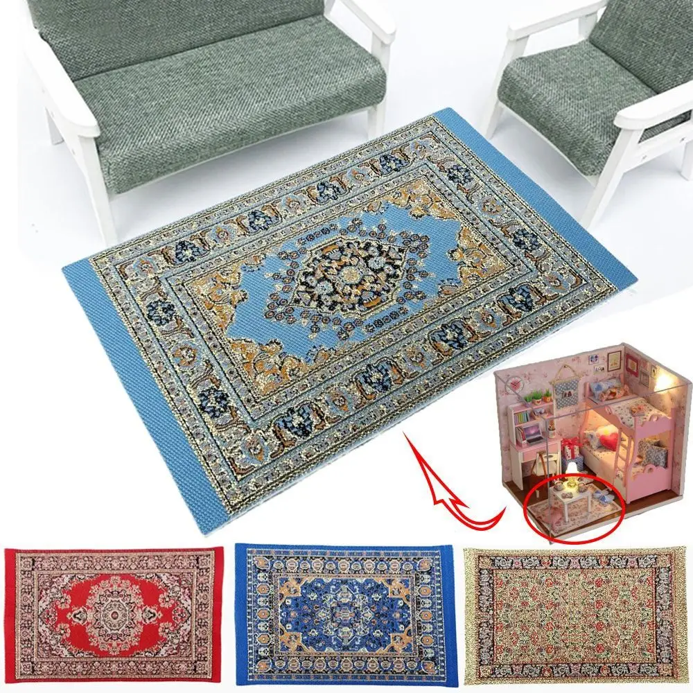 1:12 Scale Dollhouse Miniature Turkish-Style Carpet Rug