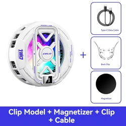 Advanced Semiconductor Magnetic Cooler with Temperature Display - Rapid Heat Dissipation Cooling Pad (K51 WHite)