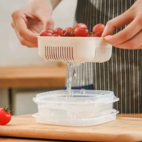 Conteneur de stockage des aliments, boîte de conservation des fruits et du riz, four à micro-ondes, réfrigérateur et congélateur sûr, boîte de conservation des frais pour la cuisine 4