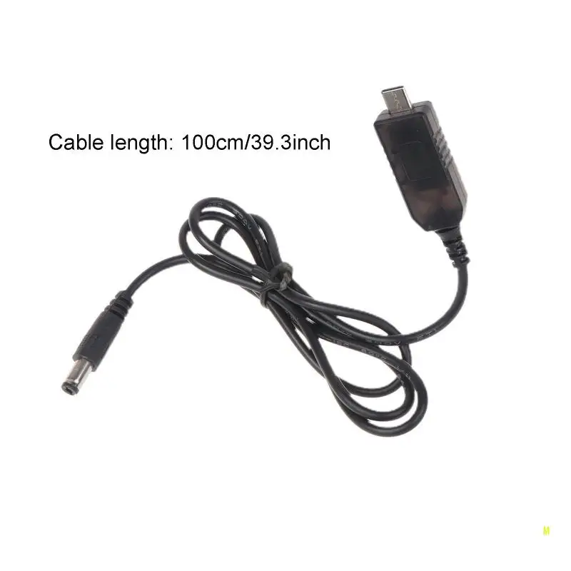 12V 36W PD USB 유형 C 수 입력 5.5 2.1mm 수 전원 충전 케이블 F19E