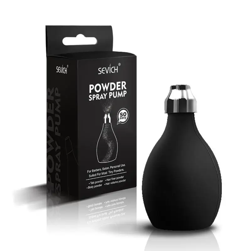 Talco pó soprador puffer barbeiros cabeleireiros dispensador de talco para o pescoço em pó spray talco barbeiro espanador aplicador de cabelo