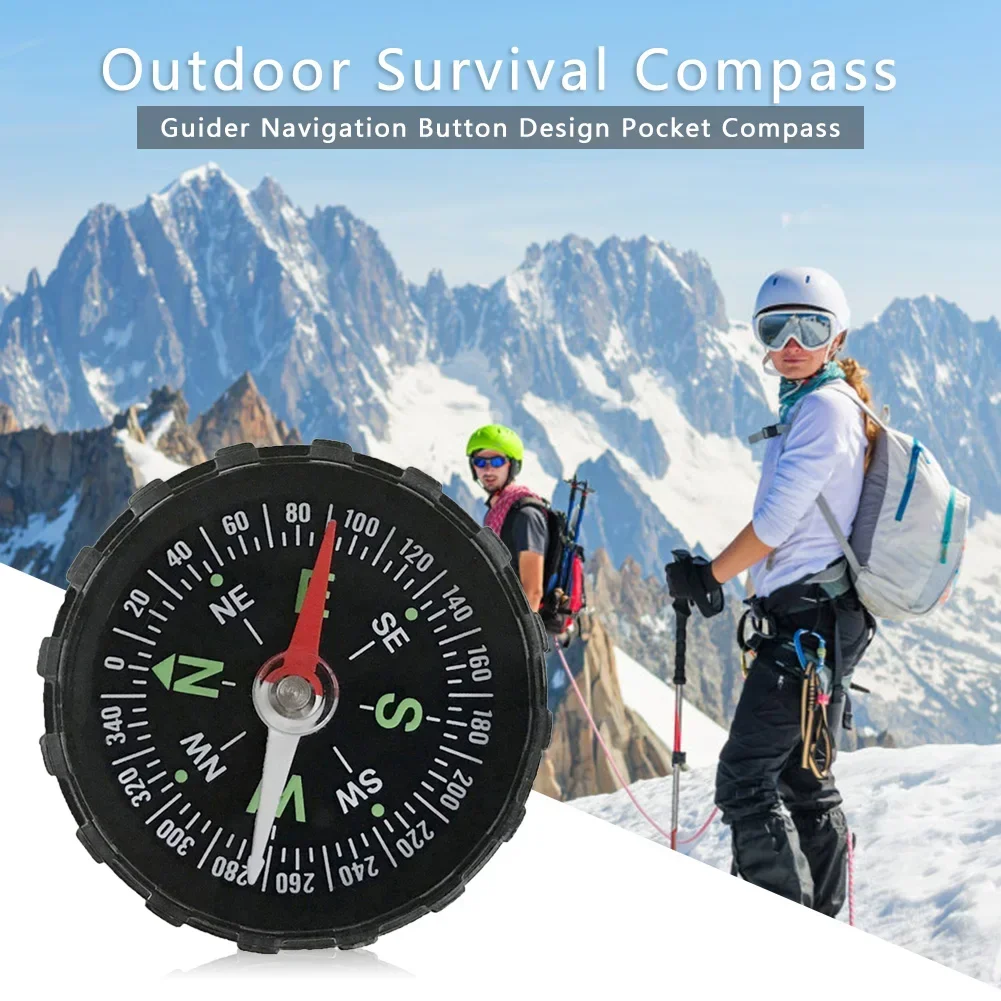 Description Picture 6 of itemCamping Hiking Compass Portable Mini Precise Compass Practical Guide for Outdoor Mountaineering Navigation Survival Compass Tool