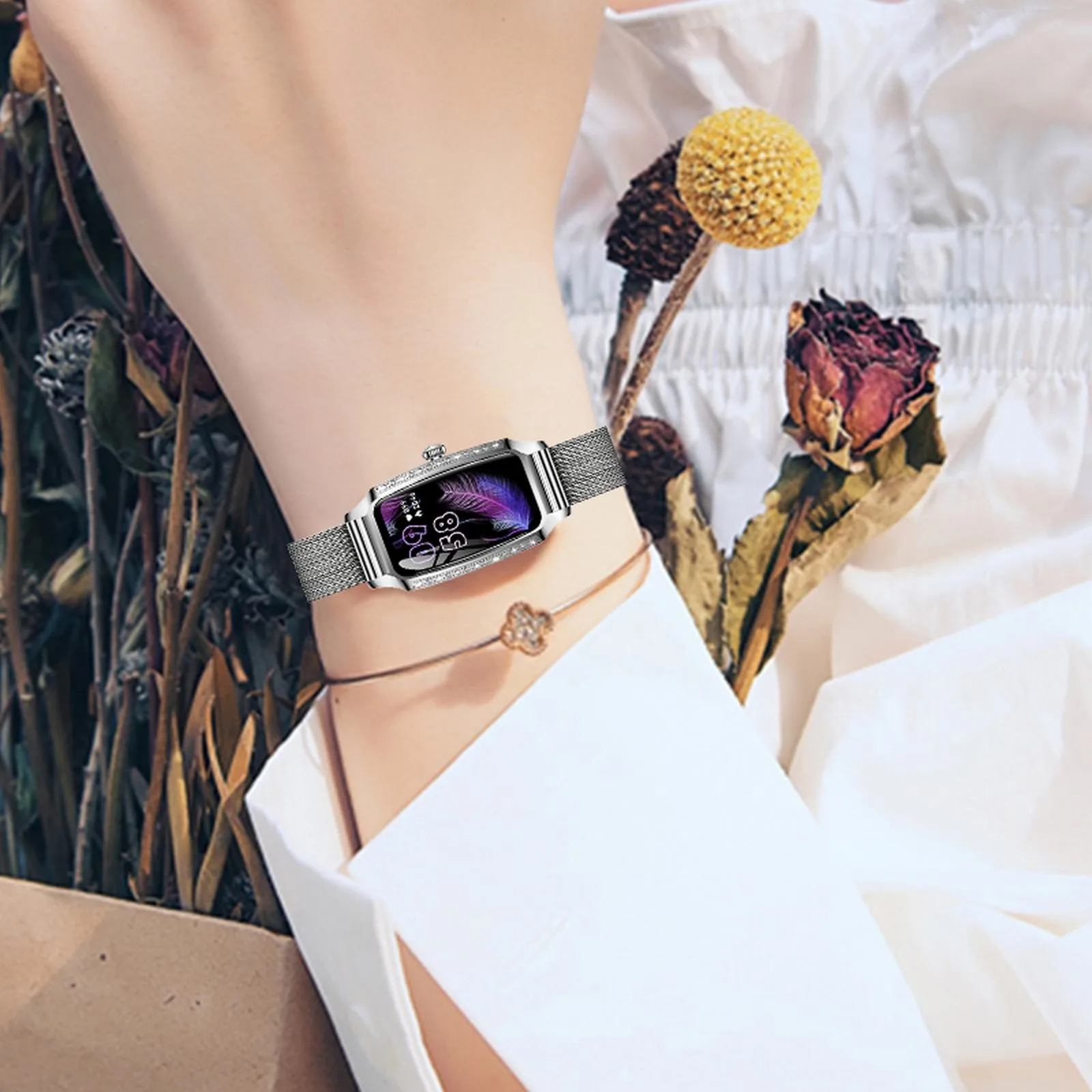 

T99s Smart Watch Rose Watch d Screen d Smart Bracelet. Sports Mode Sleep Monitoring Continuous Glucose Monitor