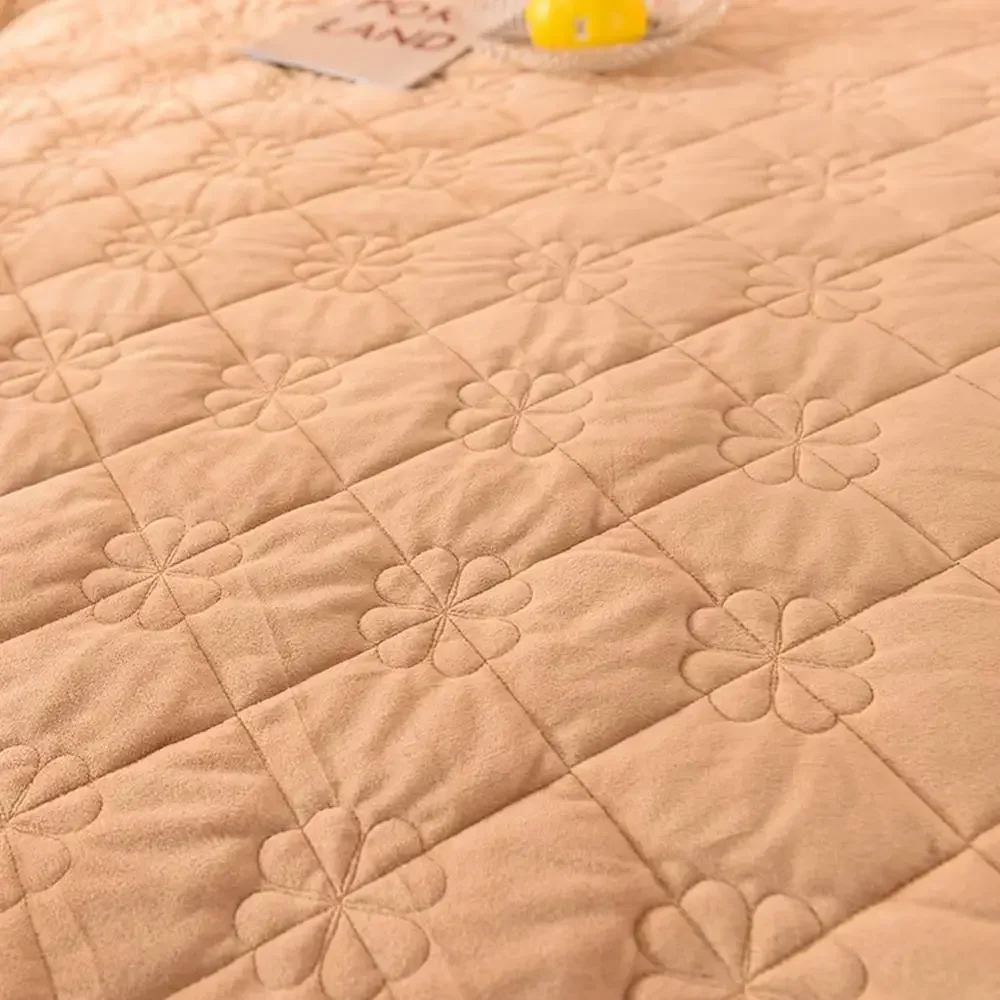 Svetanya Thick Bedspread Sheet Bedcover Coverlet (+2pcs Pillowcase) Super King Queen Single