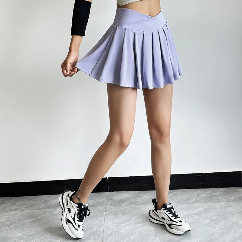 Leisure Women's Tennis Skirt Inner Lining Shorts Pleated