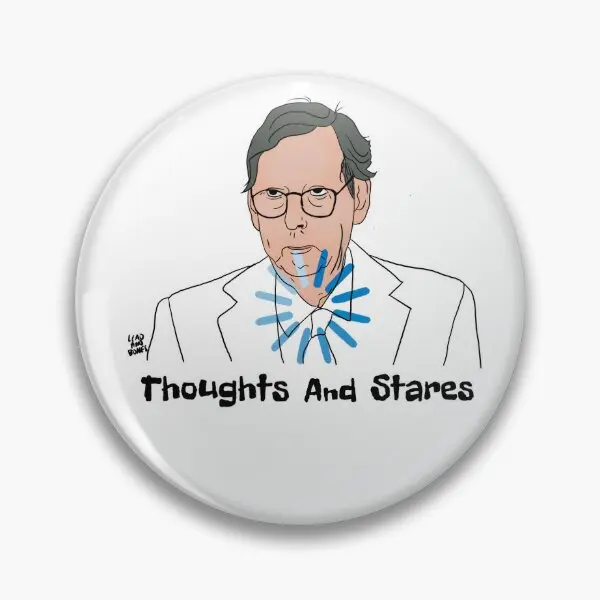 

Thoughts And Stares Soft Button Pin Cute Cartoon Decor Hat Funny Lapel Pin Brooch Fashion Creative Women Collar Lover Badge