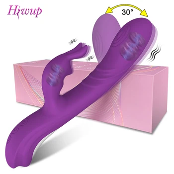 Mimic Finger Wiggling Rabbit Dildo Vibrators Female Powerful G Spot Clitoris Stimulator Sex Toys for Women Adults 18 Masturbator 1