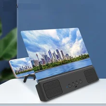 

14 " Projector For Mobile Phone Screen Amplifier HD Magnifying Glass Bluetooth Speaker 3D Video Magnifier Folding