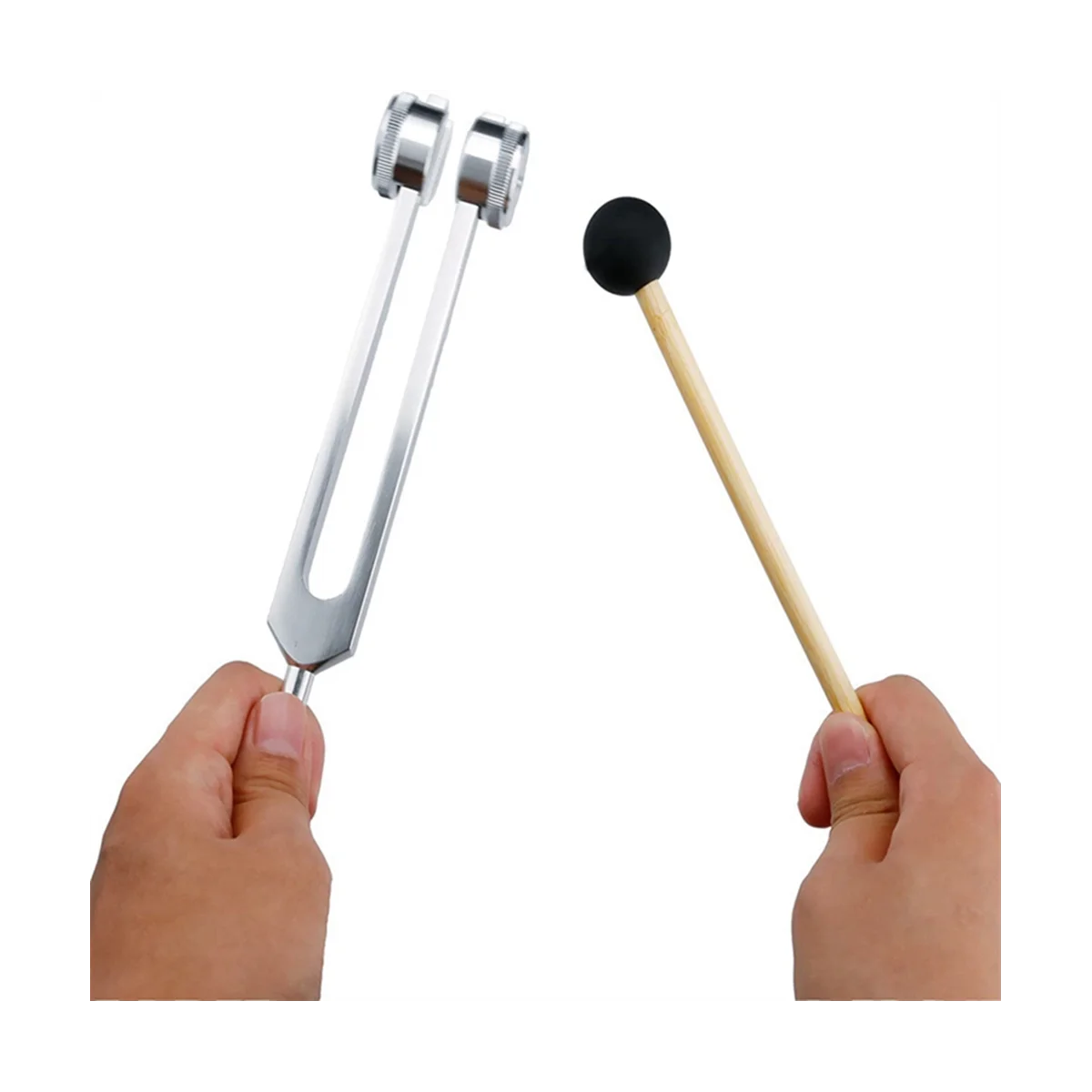 New 128 Hz Tuning Fork Weighted Bio-Acoustic Tuning Fork for Therapy 128 Hz Acoustic Slider Tuning Fork 4
